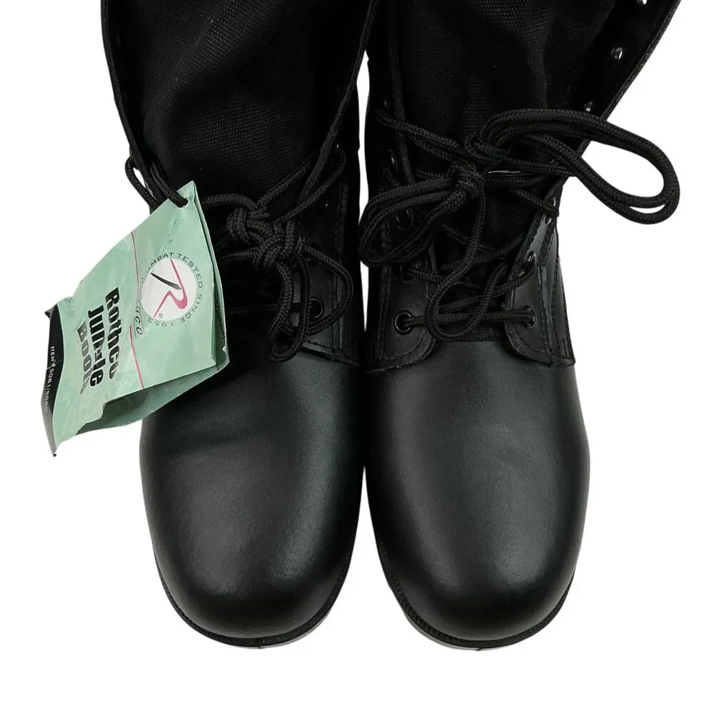 Rothco 5081 Black Leather Military G.I. Style 8